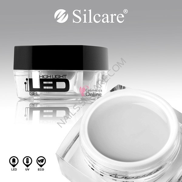 Gel UV Silcare 3 in 1 Transparent 4 ml - LED